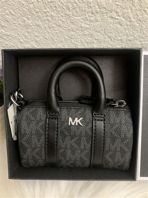 NWT Michael Kors Micro Duffle Keyfob With Box 